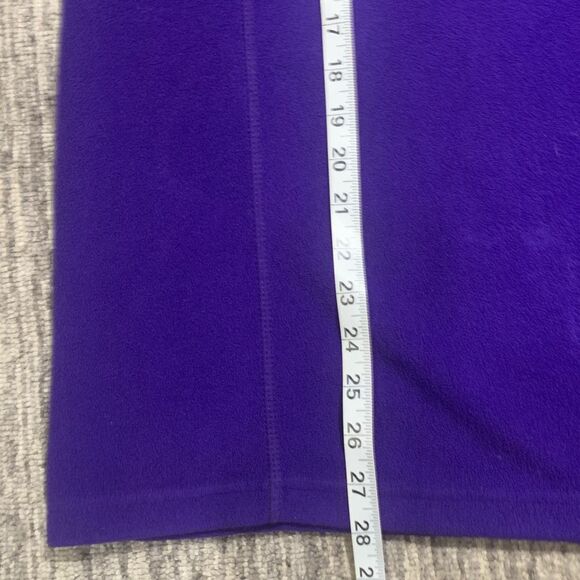 Lands End‎ Women's Fleece Sweater Sz Medium Purple 1/4 Zip Pullover Soft Outdoor - Picture 5 of 6